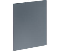 Папка с пружинным cкоросшивателем СТАММ А4, 14мм, 500мкм, пластик, серая