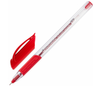 Ручка шариковая масляная BRAUBERG "Extra Glide GT", КРАСНАЯ, трехгранная, узел 0,7 мм, линия письма 0,35 мм, 142920