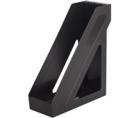 Лоток вертикальный для бумаг BRAUBERG "Basic", 265х100х285 мм, черный, 237009