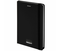 Блокнот с резинкой в клетку 96 л., А5 (145х203 мм), твердая обложка, BRAUBERG, "Insight", 113723