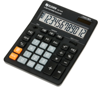 Калькулятор настольный Eleven SDC-444S, 12 разрядов, двойное питание, 155*205*36мм, черный, 339202