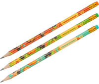 Карандаш ч/г Мульти-Пульти "Чебурашка" HB, с ластиком, круглый, заточен., ассорти BPЧБ_52998 357201