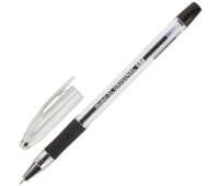 Ручка шариковая масляная с грипом BRAUBERG "Model-XL" ORIGINAL, ЧЕРНАЯ, узел 0,7 мм, линия письма 0,35 мм, 143243