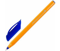 Ручка шариковая масляная BRAUBERG "Extra Glide Orange", СИНЯЯ, трехгранная, узел 0,7 мм, линия письма 0,35 мм, 142925