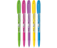 Ручка шариковая Berlingo "Blitz Pro" синяя, 0,7мм, грип, корпус ассорти, CBp_70835, 265886