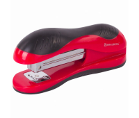 Степлер №24/6, 26/6 BRAUBERG "JET", до 25 листов, эргономичный, красно-черный, 229688