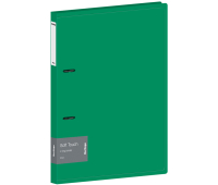 Папка на 2 кольцах Berlingo "Soft Touch", 24мм, 700мкм, зеленая, D-кольца, с внутр. карманом, RB4_2D983, 338216