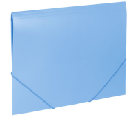 Папка на резинках BRAUBERG "Office", голубая, до 300 листов, 500 мкм, 228078