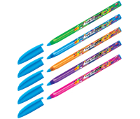 Ручка шариковая Berlingo "Triangle 100T Elements" синяя, 0,7мм, трехгран., игольчатый стержень, CBp_07116, 278563