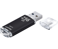 Память Smart Buy "V-Cut" 256GB, USB 3.0 Flash Drive, черный (металл. корпус ), SB256GBVC-K3, 376305