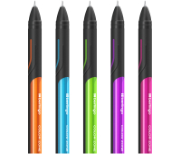 Ручка шариковая Berlingo "Color Zone stick" синяя, 0,7мм, прорезиненный корпус ассорти, пакет, CBp_70950_1, 305538