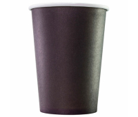 Стакан одноразовый бумажный ЧЕРНЫЙ 300/430 мл, КОМПЛЕКТ 50 шт., однослойный, холодные/горячие напитки, ФОРМАЦИЯ, HB90-430-0459, 609672