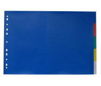 Разделитель листов А3 гориз., 5 цв. пластик, ATTACHE 390820