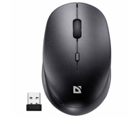 Мышь беспроводная DEFENDER Auris MB-027, USB, 3 кнопки + 1 колесо-кнопка, оптическая, черная, 52027, 513818