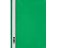 Папка-скоросшиватель пластик. СТАММ А4, 120мкм, зеленая с прозр. верхом, ММ-30705, 355665