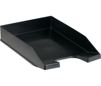 Лоток для бумаг горизонтальный СТАММ "Стандарт", черный, ЛТГ-31789, 351662