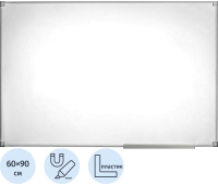 Доска магнитно маркерная 60*90 см Attache Economy Classic  лак, ПВХ профиль 1622843