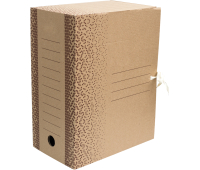 Папка архивная с завязками "Standard" плотная, микрогофрокартон, 150мм, бурый, 1400л., 371327
