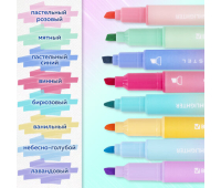 Набор текстовыделителей двусторонних 4 ШТУКИ / 8 ЦВЕТОВ, BRAUBERG "GRADE", линия письма 1-4 мм, 152509