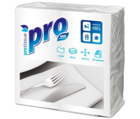 Салфетки бумажные Protissue 1сл 33х33 белые 100шт в уп С232, 1415049