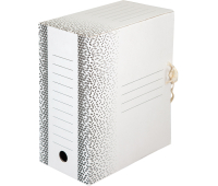 Папка архивная с завязками "Standard" плотная, микрогофрокартон, 150мм, белый, 1400л., 371330