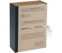 Короб архивный с завязками OfficeSpace, 120мм, переплетный картон, до 1100л., (312551)