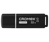 Флеш-диск 32 GB, CROMEX (КРОМЕКС) Standard USB 2.0, черный, 514159