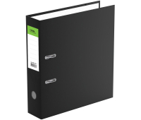 Папка-регистратор СТАММ "Офис", 70мм, бумвинил, черная, ММ-31813, 372921