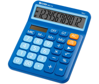 Калькулятор настольный Eleven CDC-110-BL, 12 разрядов, двойное питание, 125*160*28мм, синий 365654