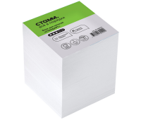 Блок для записей на склейке СТАММ "Стандарт", 9*9*9см, белый, белизна 90-92%, БЗ-999110, 386018