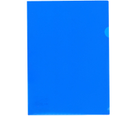 Папка-уголок СТАММ, А4, 150мкм, непрозрачная, синяя 343200