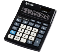 Калькулятор настольный Eleven Business Line CMB1001-BK, 10 разрядов, двойное питание, 102*137*31мм, черный