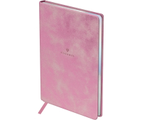 Ежедневник недатированный, А5, 136л., кожзам, BG "Shimmer. Pink", розовый, голографический срез, DuA5_22218, 370248