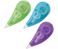 Корректирующая лента ЮНЛАНДИЯ "КАПЛЯ", 5 мм х 5 м, корпус ассорти, блистер, 227802