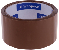 Клейкая лента упаковочная OfficeSpace, 48мм*40м, 38мкм, темная, ШК, 205466