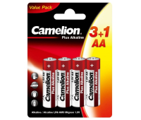 Батарейка Camelion Plus Alkaline 3+1 LR6 (3+1LR6-BP,1.5В)