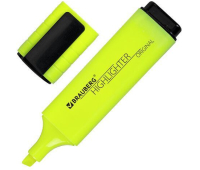 Текстовыделитель BRAUBERG "ORIGINAL NEON", ЖЕЛТЫЙ, линия письма 1-5 мм, 152211