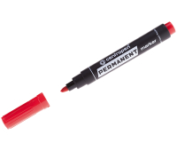 Маркер перманентный (нестираемый) CENTROPEN, скошенный наконечник 1-4,6 мм, красный, 8576/К, 003535