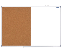 Доска магнитно-маркерная/пробковая OfficeSpace, 60*90см, алюминиевая рамка 307416