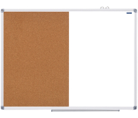 Доска магнитно-маркерная/пробковая OfficeSpace, 90*120см, алюминиевая рамка 307417