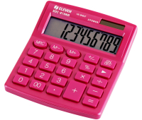 Калькулятор настольный Eleven SDC-810NR-PK, 10 разрядов, двойное питание, 127*105*21мм, розовый 339217
