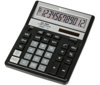Калькулятор настольный Eleven SDC-888X-BK, 12 разрядов, двойное питание, 158*203*31мм, черный 339222
