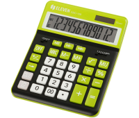 Калькулятор настольный Eleven CDC-120-BK/GN, 12 разрядов, двойное питание, 155*206*38мм, черный/салатовый 365651