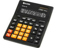 Калькулятор настольный Eleven Business Line CDB1201-BK/OR, 12 разрядов, двойное питание, 155*205*35мм, черный/оранжевый 365633