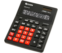 Калькулятор настольный Eleven Business Line CDB1201-BK/RD, 12 разрядов, двойное питание, 155*205*35мм, черный/красный 365634