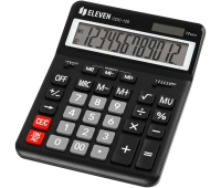 Калькулятор настольный Eleven CDC-120-BK, 12 разрядов, двойное питание, 155*206*38мм, черный 365642