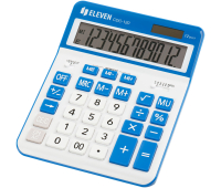 Калькулятор настольный Eleven CDC-120-WH/NV, 12 разрядов, двойное питание, 155*206*38мм, белый/темно-синий 365644