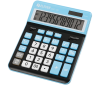 Калькулятор настольный Eleven CDC-120-BK/CY, 12 разрядов, двойное питание, 155*206*38мм, черный/синий 365645