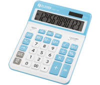 Калькулятор настольный Eleven CDC-120-WH/CY, 12 разрядов, двойное питание, 155*206*38мм, белый/синий 365646