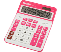 Калькулятор настольный Eleven CDC-120-WH/RD, 12 разрядов, двойное питание, 155*206*38мм, белый/красный 365648